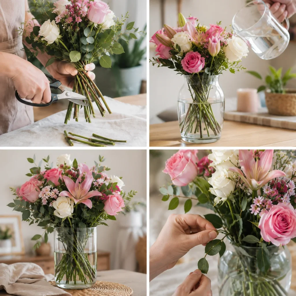 Cómo conservar flores cortadas en casa y hacer que duren más